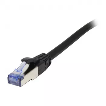 Cable de parcheo RJ45 - CAT6A 500 MHz - 1,5 m - negro - S-STP (S/FTP) - AWG27 - LSZH - Synergy 21