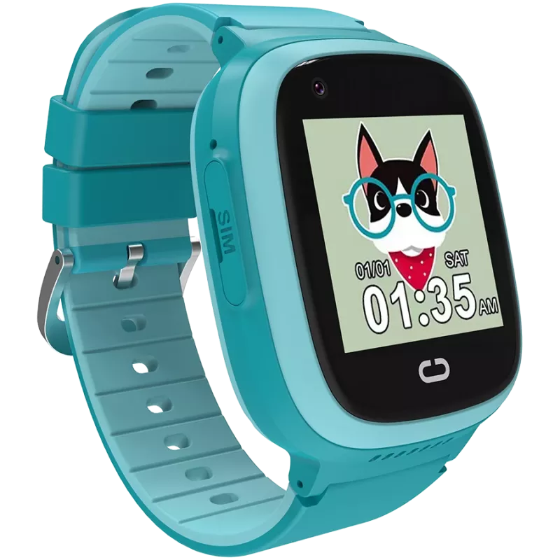 Reloj infantil CANYON Sunny KW-48 vídeo 4G GPS juegos y música azul