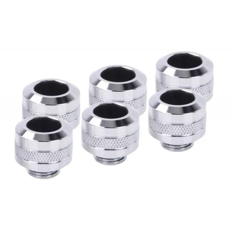 Kit de racores Alphacool 17474 — conectores de latón cromado, Ø 22 mm, altura 20 mm