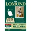 Papel fotográfico Lomond A4 brillante, autoadhesivo, 25 hojas