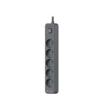 Regleta de protección contra sobretensiones Power Line+ 3m Graphite (5 tomas)