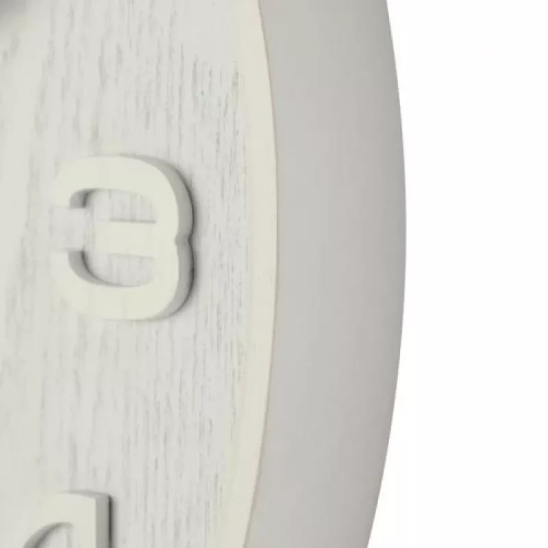 NeXtime 3096WI - Reloj de pared - Reloj de cuarzo - Redondo - Blanco - Madera - Madera