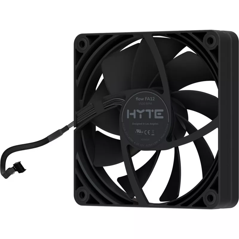 Ventilador de caja HYTE FA12 negro 120 mm pack de 4, compatible con PWM, montaje estándar de 120 mm