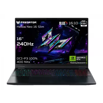 Acer | Predator Helios Neo 16S AI PHN16S-71-95J5 | Negro | 16 inch | OLED | WQXGA | 240 Hz | Intel Core U9 | 275HX | 64 GB | DDR5 | Capacidad de unidad de estado sólido 1000 GB | NVIDIA GeForce RTX 5070 Ti