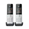 Teléfono analógico/DECT Gigaset COMFORT 500HX duo con identificación de llamadas negro, plata
