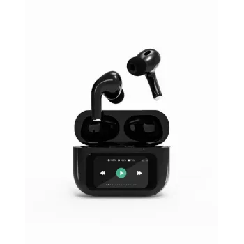 Auriculares BLUETOOTH/TWS-LCD-ANC-01-BK Gembird