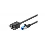 Cable de red Microconnect SFTP6A03EXT negro 3 m Cat6a S/FTP (S-STP)