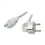 EFB-Elektronik Cable de alimentación conector Schutzkontakt 90° - C13 180°, gris, 3,0 m, 3 x 1,00 mm² Fabricante: EFB Elektronik (EK501.3V2)