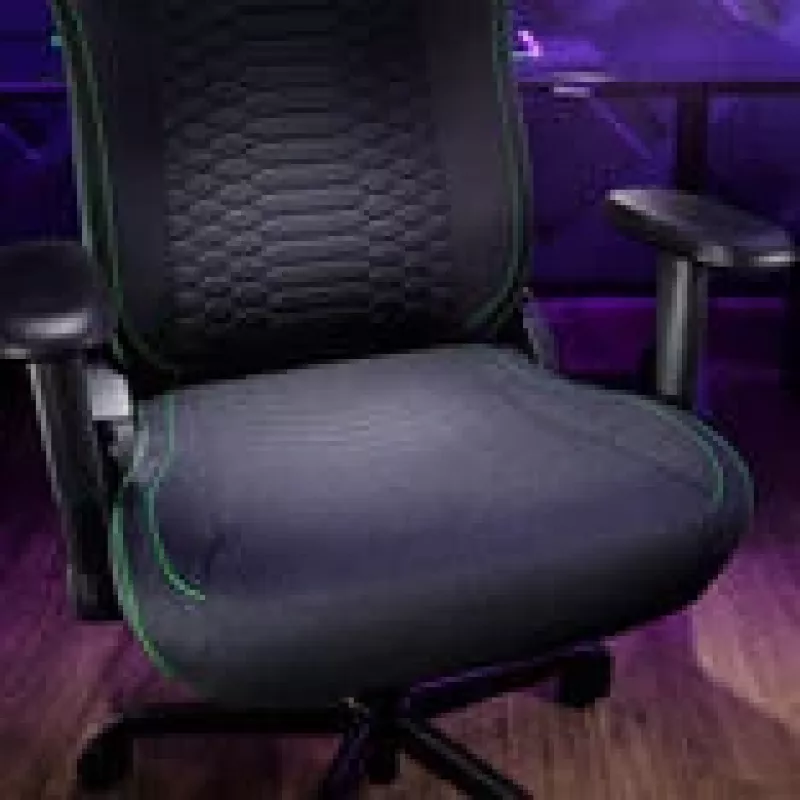 Silla gaming Razer Iskur V2 X Fabric negra – diseño ergonómico, soporte lumbar, tapizado de tela