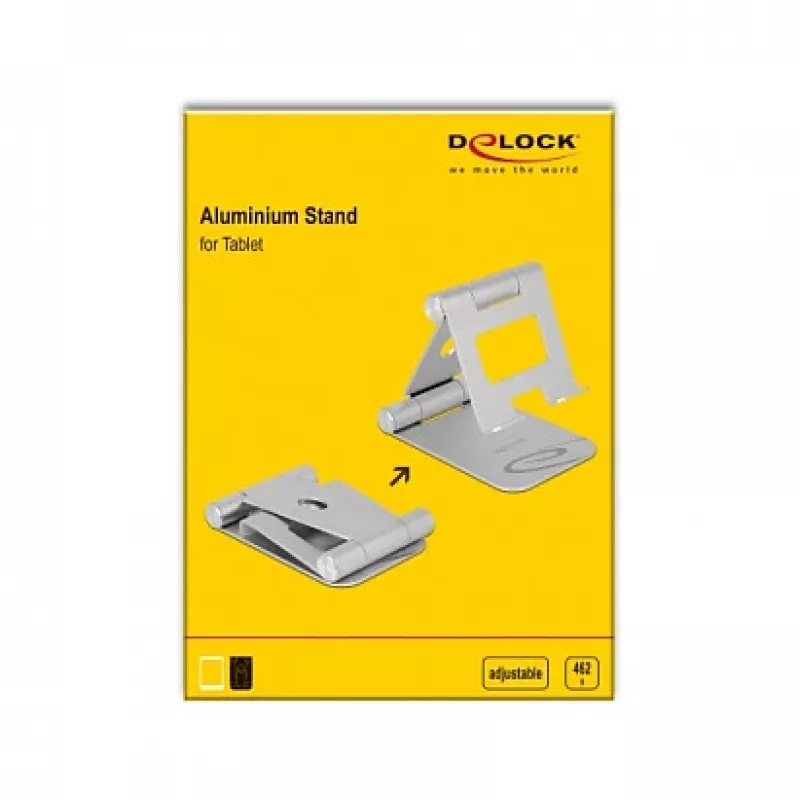 Soporte activo DeLOCK 18433 para tablet/UMPC plateado uso de escritorio