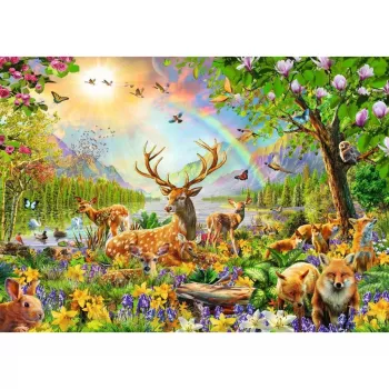Puzle infantil Graceful Deer Family (200 piezas)