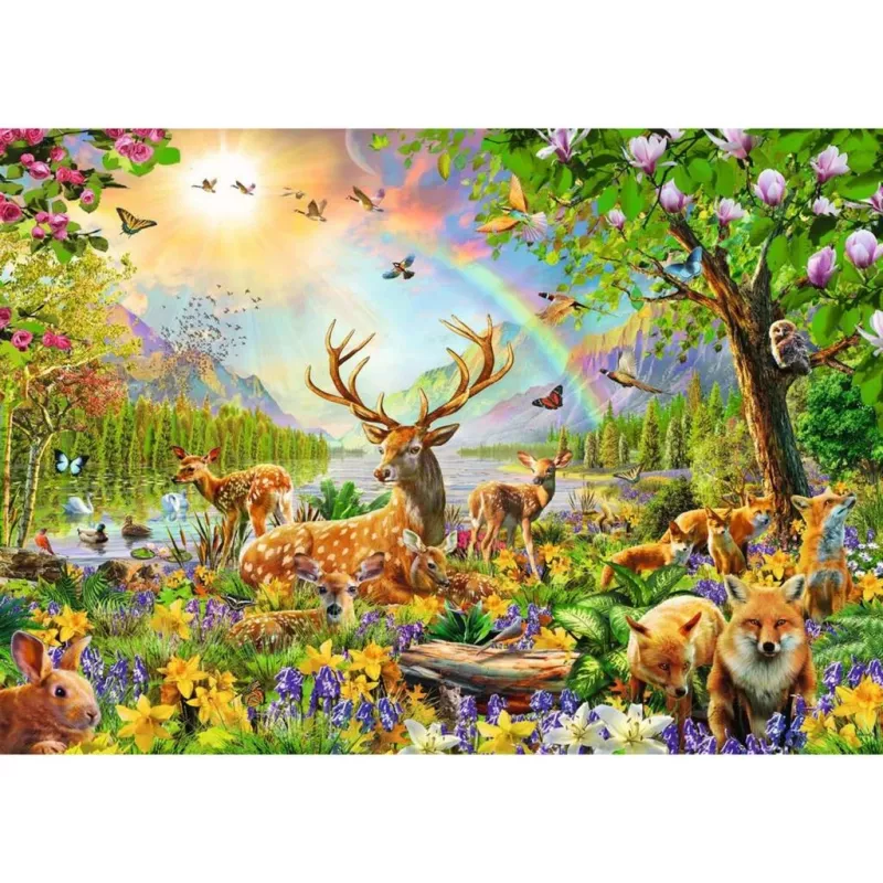 Puzle infantil Graceful Deer Family (200 piezas)