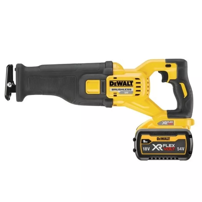 Sierra de sable DeWALT DCS389X2-QW 3000 spm negra, amarilla