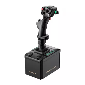 Kit de soporte Flight MOZA AB6 simulador de vuelo – negro construcción de ABS, aluminio y fibra de carbono, corriente AC 110–220 V, potencia máxima 72 W