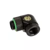 Adaptador 90° BitsPower BP-MB90R2LD G1/4 rosca macho a G1/4 rosca hembra, 2 conexiones giratorias orientables