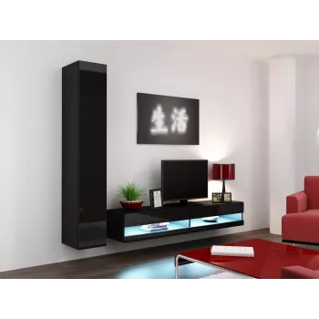 Soporte de TV Cama VIGO nuevo 30/180/40 negro/negro brillante