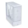 Caja de PC Midi Tower Lian Li LANCOOL 207 — blanca, panel transparente, compatible con ATX/MicroATX/MiniITX, sin fuente de alimentación