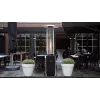 Estufa SUNRED Heater Flame Torch Gas | SFT15B | Calefactor de terraza | 12000 W | Negro