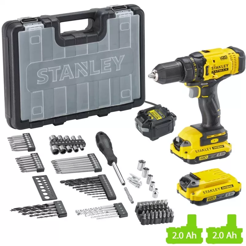 Taladro atornillador STANLEY SFMCD700D2A-QW 20V