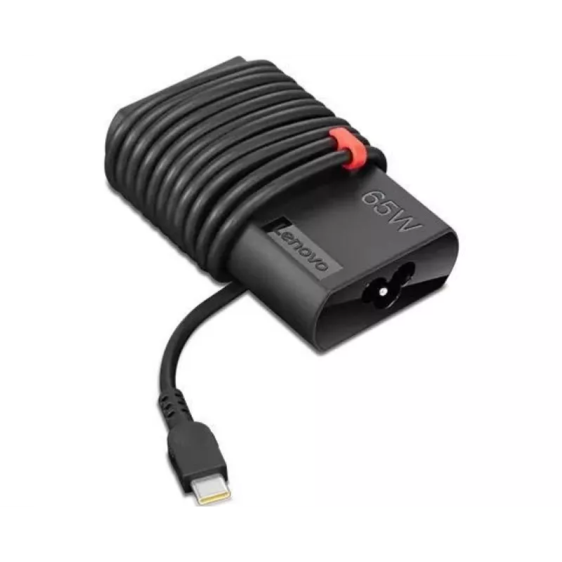 Fuente de alimentación Lenovo GX20Z46255 para portátiles, interior/exterior 100–240 V, cable de 1,8 m, USB-C, negra