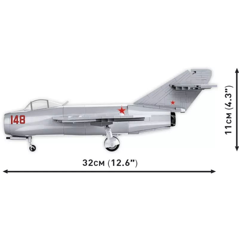 COBI Historical Collection Guerra de Corea MIG-15 código OTAN Fagot avión soviético