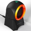 Qoltec 50857 lector de códigos de barras de sobremesa con cable, 1D/2D, QR, USB, cable de 1,75 m