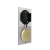 NeXtime Reloj 3028 OP, 16x30,2 cm, pared, cristal, plateado