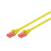 Cable de red Digitus CAT 6 U/UTP RJ-45 3m Amarillo