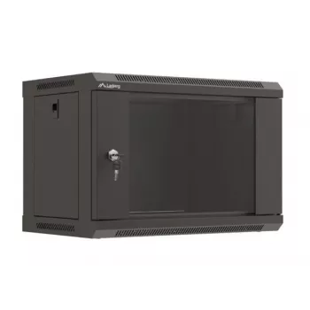 Armario rack de pared LANBERG WF03-5306-10B 6U, 60 kg, cerradura con llave, negro