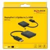 Divisor de vídeo DeLOCK 87769 DisplayPort a 2x HDMI