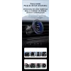 Soporte magnético para móvil en el coche usams ZJ081 — soporte magnético para smartphones, diseño compacto, instalación sencilla