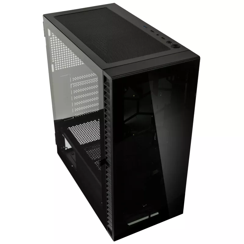 Caja de PC Kolink Observatory HF Glass Core torre Midi – negra