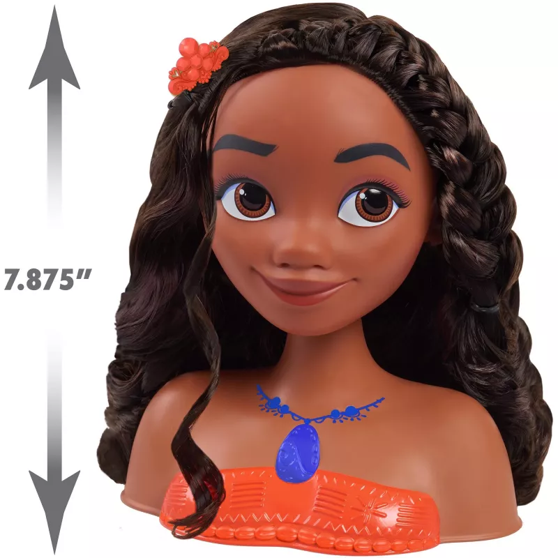Disney Princess - Vaiana cabeza de estilismo, cabeza de maquillaje y peinado