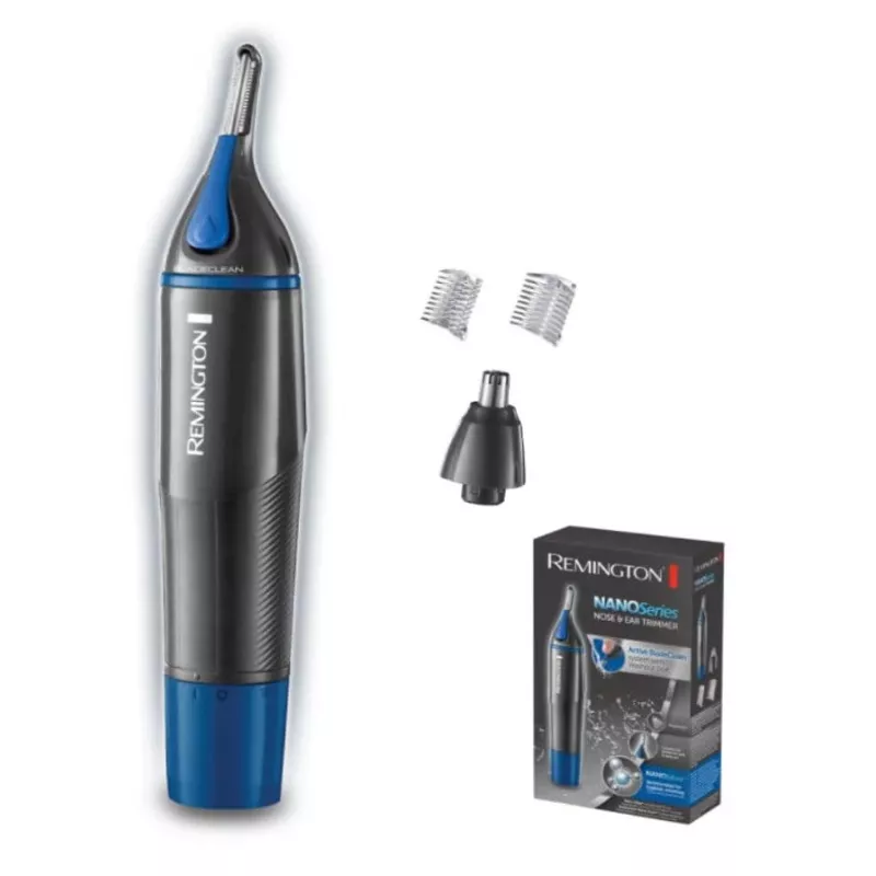 Remington NE3850, negro, azul, cilíndrico, oreja, ceja, nariz, pila, AA
