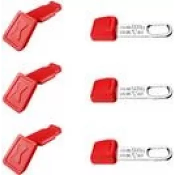 KNIPEX KN 00 63 06 TCR - 3 uds. cada una ColorClip rojo + TetheredTool Clip (00 63 06 TCR)