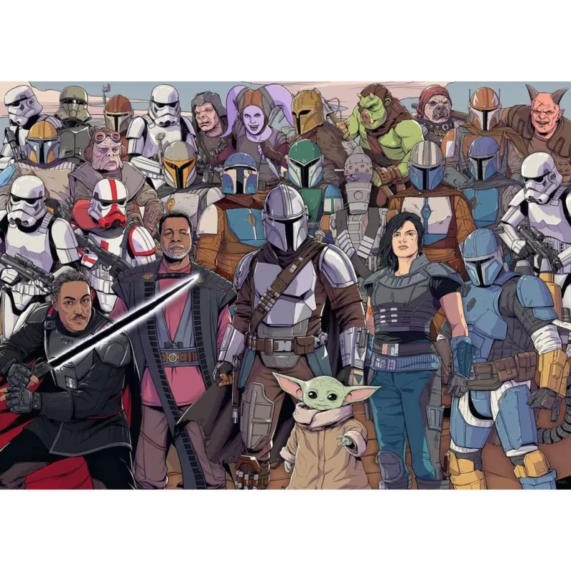 Puzle Ravensburger Mandalorian 1000 piezas – Puzle Star Wars de 1000 piezas