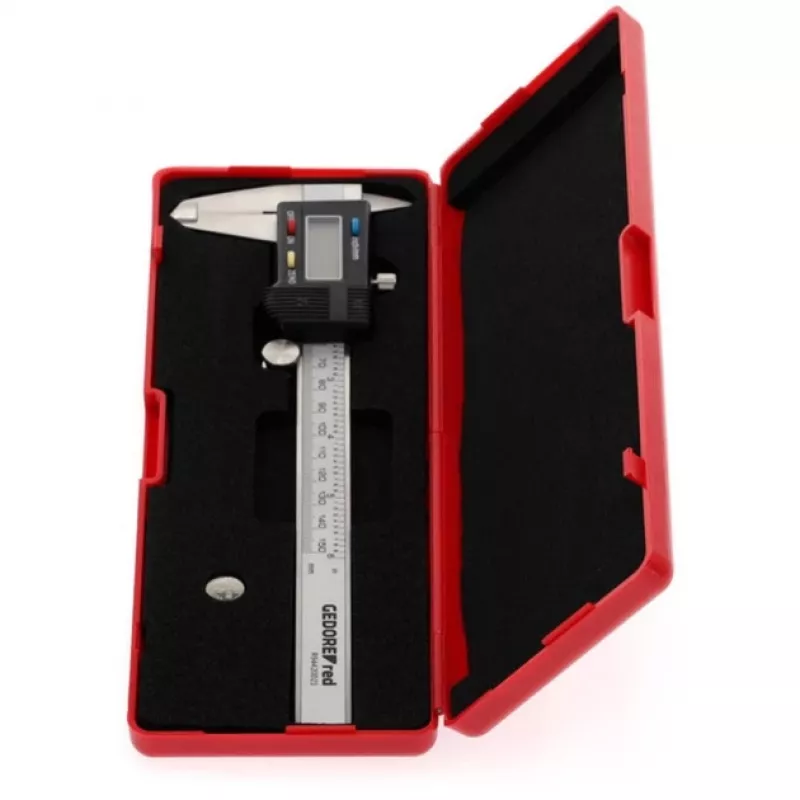 Gedore RED R94420021 3301430 calibre digital, 0–153 mm, mm/pulgadas, gris