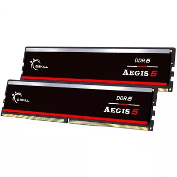 DIMM 64 GB DDR5-5200 (2x 32 GB) Dual-Kit, memoria RAM negra, F5-5200J4040A32GX2-IS, Aegis 5, INTEL XMP, AMD EXPO