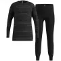 Conjunto largo Odlo ACTIVE WARM ECO SET ropa interior niños, talla 140 cm, negro y gris