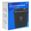 Destructora de documentos SAVIO ND-01, corte cruzado 4 x 32 mm, depósito de 11 L, 230 W, negra, 72 dB