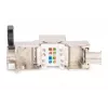 Módulo keystone Digitus CAT 8.1 RJ-45 apantallado plano blanco