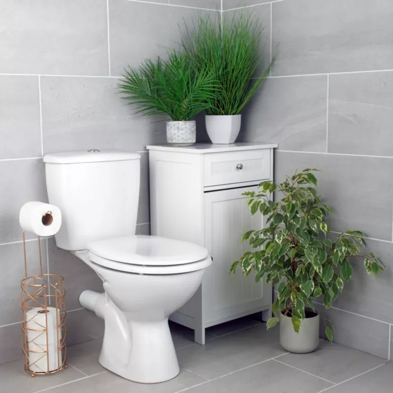 Asiento de inodoro Beldray LA030252UFFEU7 — antibacteriano, diseño fácil de limpiar