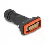 DeLOCK 87808 conector DB-26 (M) HD D-Sub con tornillos de mariposa, negro/rojo