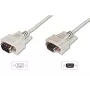 Digitus ASSMANN - Cable de prolongación serie - DB-9 (H) a DB-9 (M) - 5 m - moldeado, tornillos de apriete - beige (AK-610203-050-E)