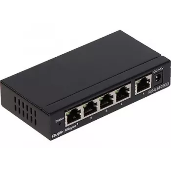 Switch de sobremesa no gestionado Reyee 5 puertos 1Gbit carcasa de metal - Switch - 1 Gbps