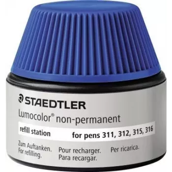 Estación de recarga Staedtler Lumocolor 487 15-3 para rotuladores no permanentes, azul