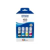 Set de cartuchos de tinta Epson EcoTank 103 — set original de 4 colores (negro, cian, magenta, amarillo), negro 4500 pág., color 7500 pág.