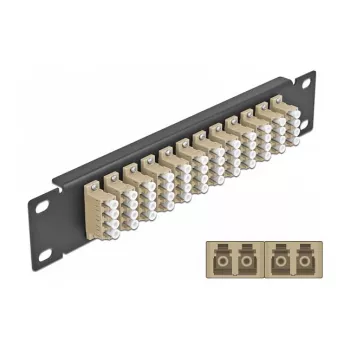 Panel de parcheo de fibra óptica DeLOCK 10