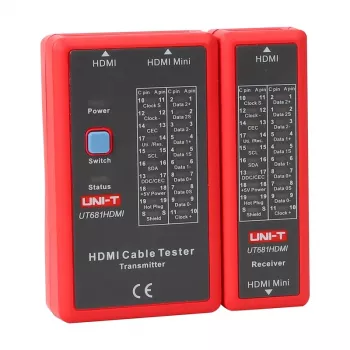 Comprobador de cables HDMI No name UT681HDMI — comprobación de continuidad y cableado HDMI