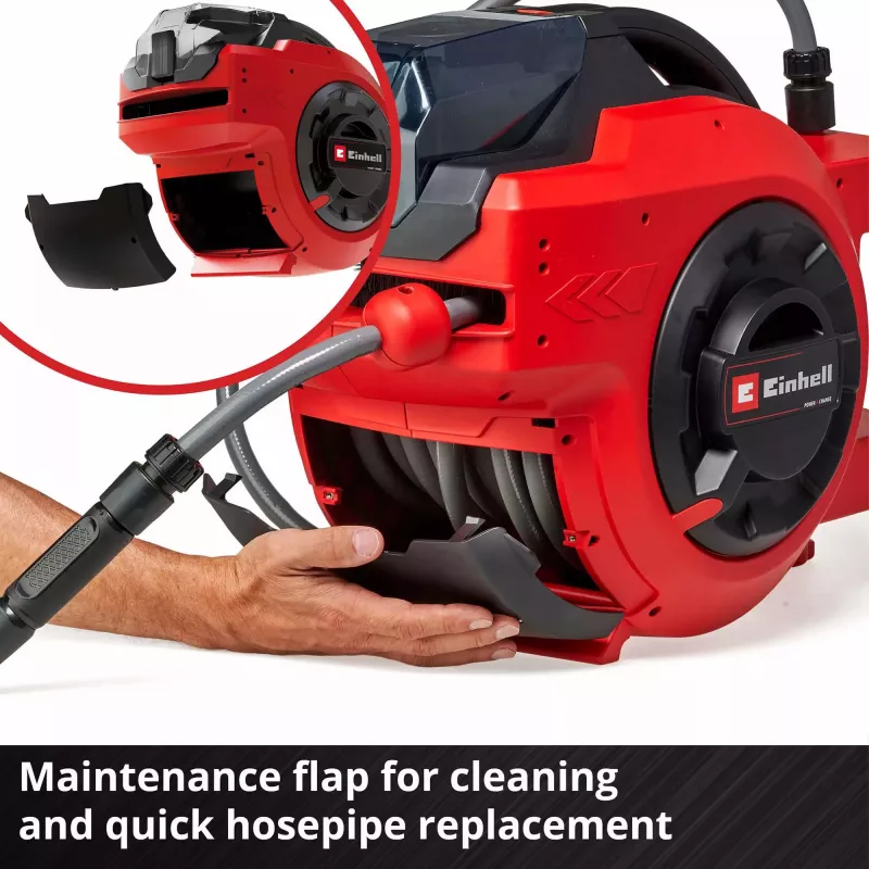 Enrollador de manguera de pared Einhell GE-HR 18/30 Li-Solo Automatic 30m manguera